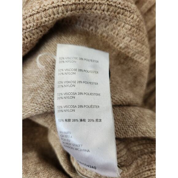 Anthropologie Margarita Tunic sweater sz L Button  Heathered brown boho career - Picture 10 of 12